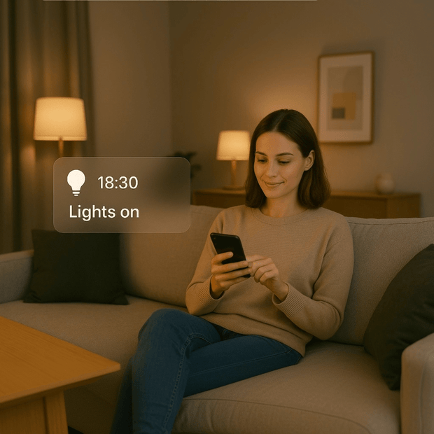 <h3></h3><ul class="metafield-single_line_text_field-array"><li class="metafield-single_line_text_field">Ambient light</li><li class="metafield-single_line_text_field">Easy installation</li><li class="metafield-single_line_text_field">In app dimmable</li><li class="metafield-single_line_text_field">Timers and automation's</li></ul>