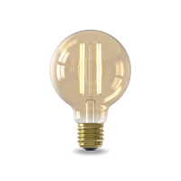 Calex Warm Filament LED Bulb - E27 - G80 - Gold