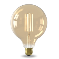 Calex Ampoule LED à filament chaud - E27 - G125 - Doré