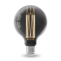 Calex Ampoule LED Série Crown - E27 - G95 - Titane