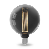 Calex Ampoule LED Série Crown - E27 - G125 - Titane