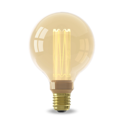 Calex Crown Series LED Bulb - E27 - G95 - Gold