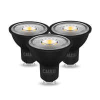 Calex Réflecteur LED - Lot de 3 - GU10 - CCT - Noir