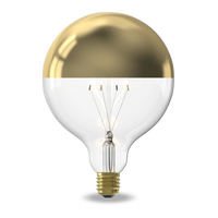 Calex Ampoule LED Miroir Supérieur - E27 - G95 - Doré