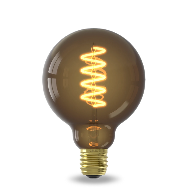 Calex Spiral Filament LED Bulb - E27 - G95 - Natural