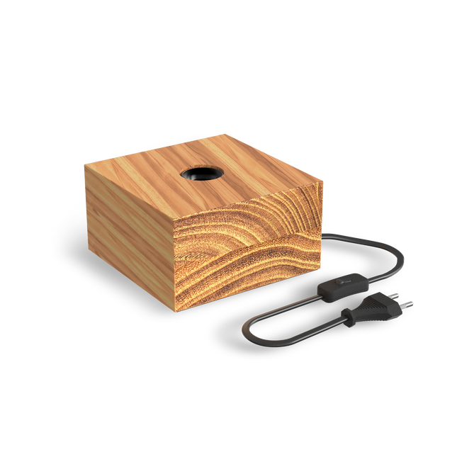 Calex Table Lamp Square - E27 - FSC Wood