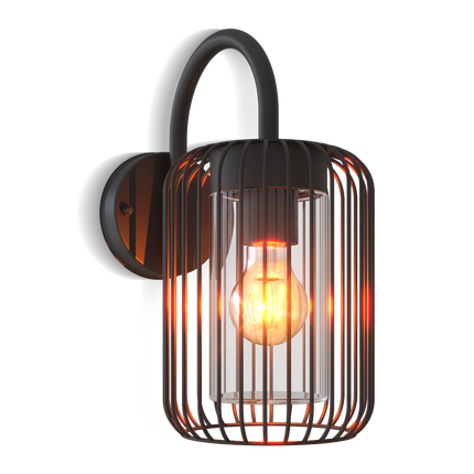 Calex Rome Wall Light - E27 - Black