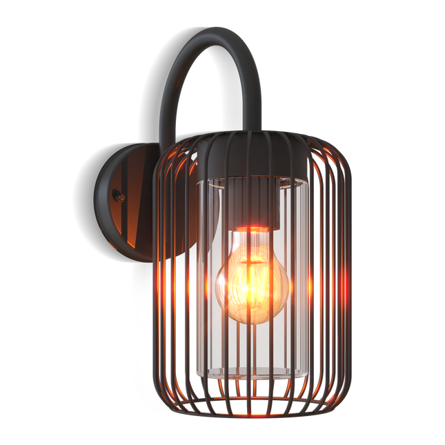 Calex Rome Wall Light - E27 - Black