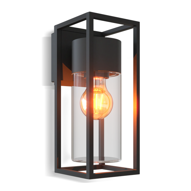 Calex Genoa LED Wall Light - E27 - Black