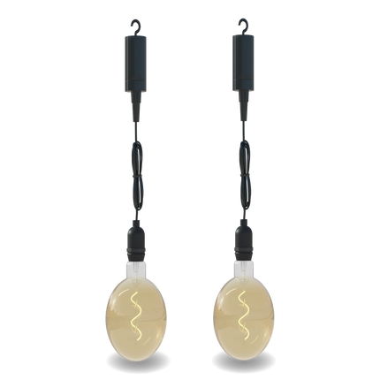 Outdoor Pendant Light Bundle - G125 Gold - 2 Pack