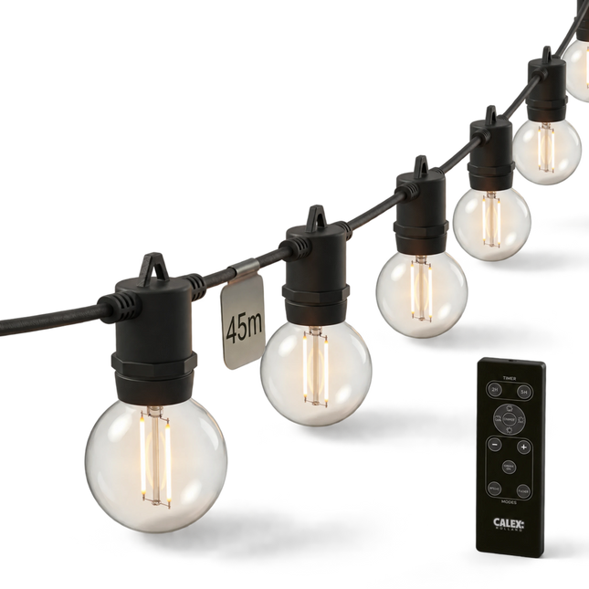 Calex Vista Outdoor String Light - 45M
