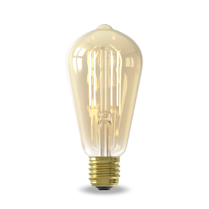Calex Smart LED Bulb - E27 - Filament - ST64 - CCT - Gold