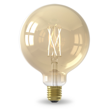 Calex Smart LED Bulb - E27 - Filament - G125 - CCT - Gold