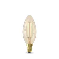 Calex Smart Ampoule LED - E14 - Filament - B35 - CCT - Doré