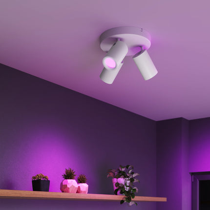Calex Smart Ceiling Light - 3 Light Spot - White