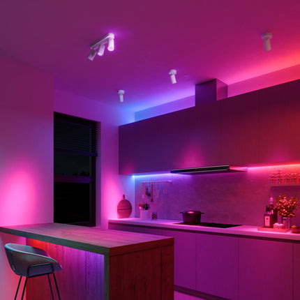 Calex Smart Oval Spot - 3 Light Spots - White