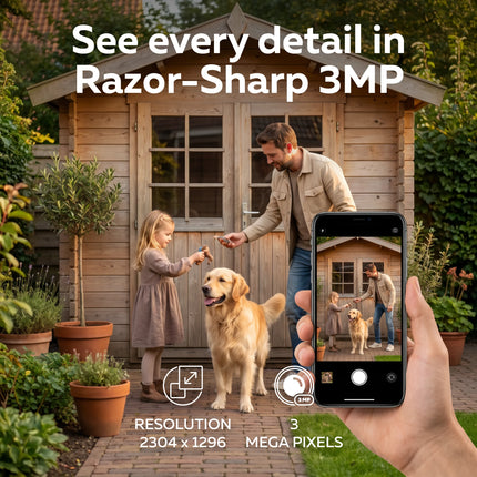 Calex Smart Außenkamera - Solar - 3MP - Weiß