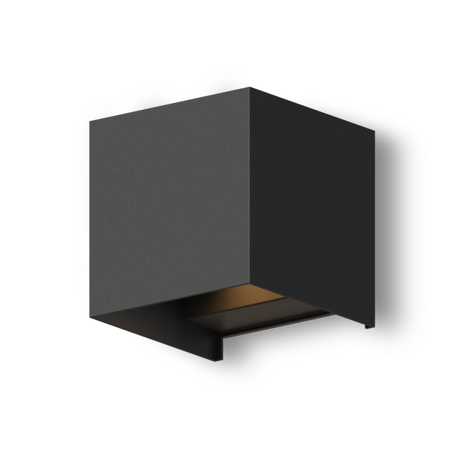 Calex Bari LED Wall Light - Up & Down - Black