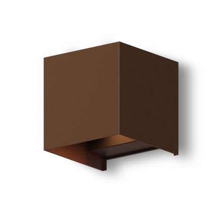 Calex Bari LED Wall Light - Up & Down - Rust