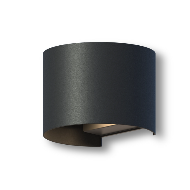 Calex Verona LED Wall Light Oval - Up & Down - Black