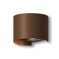 Calex Verona LED-Wandleuchte Oval - Up & Down - Rost