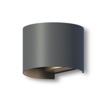 Calex Applique Murale LED Vérone Ovale - Up & Down - Anthracite