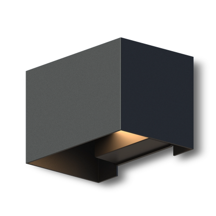 Calex Venice LED Wall Light - Up & Down - Black