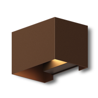 Calex Venice LED Wall Light - Up & Down - Rust