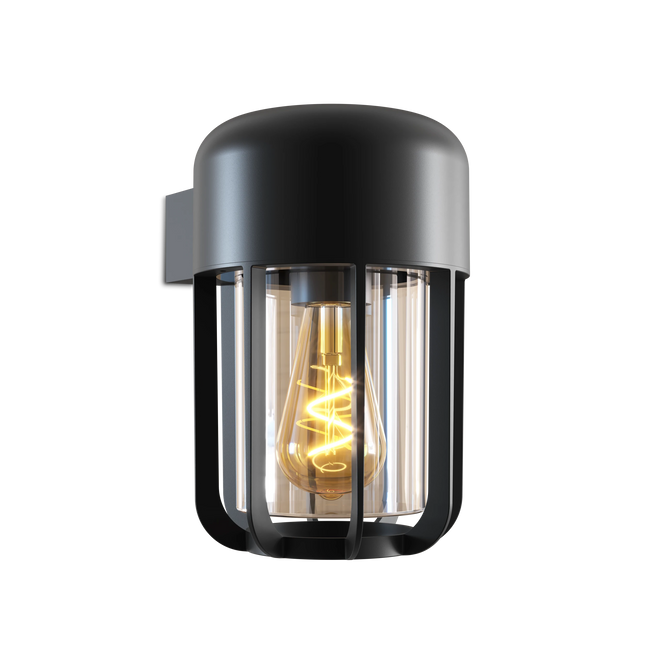 Calex Faenza Outdoor Wall Light – E27 – Black