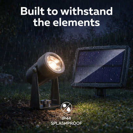 Calex Aosta Solar Spotlight – 3-Pack – Zwart