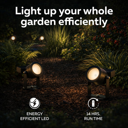 Calex Cesena Spot Solaire – Rechargeable – Noir