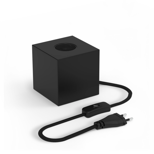 Calex Table Lamp Square - E27 - Black