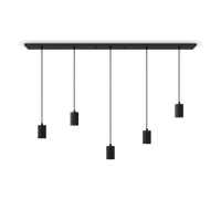 Calex Hanglamp - 5x E27 - 14 x 130 cm - Zwart