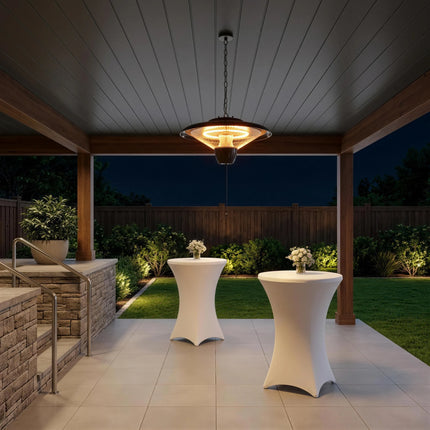 Calex Chauffage de Terrasse Suspendu – 1500W – Noir
