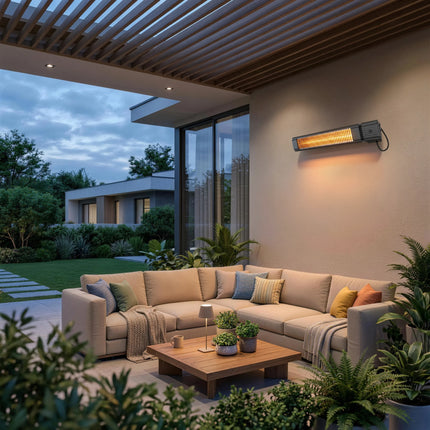 Calex Chauffage Terrasse Infrarouge – 2000W – Noir