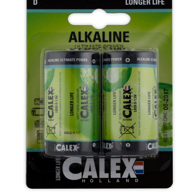 Calex Alkaline Cell - LR20 - D - 2-Pack