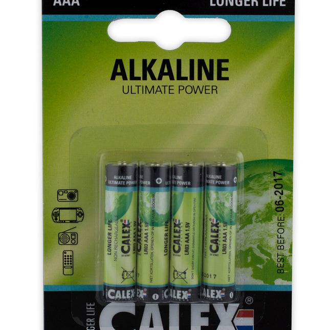Calex Alkaline Penlite - LR03 - AAA - 4-Pack