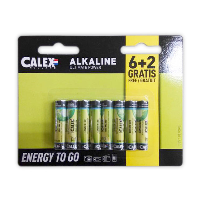 Calex Alkaline Penlite - LR03 - AAA - 8-Pack