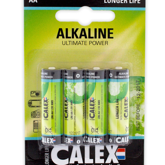 Calex Alkaline Penlite - LR6 - AA - 4-Pack