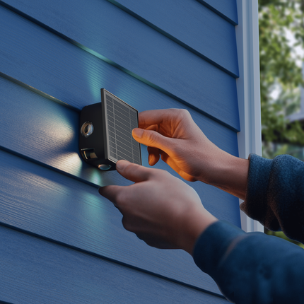 Calex Altamura Solar Wall Light - Black