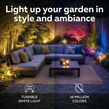 Calex Aosta Solar Spotlight – 3-Pack – Black