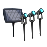 Calex Aosta Solar Spotlight – 3-Pack – Black