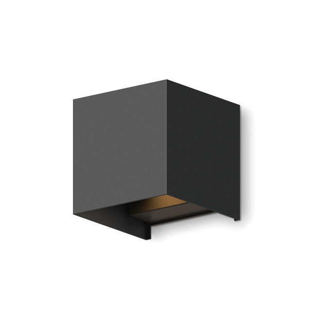 Calex Bari LED Wall Light - Up & Down - Black