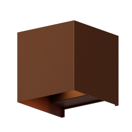 Calex Bari LED Wall Light - Up & Down - Rust