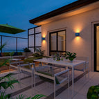 Calex Bari LED Wall Light - Up & Down - Rust