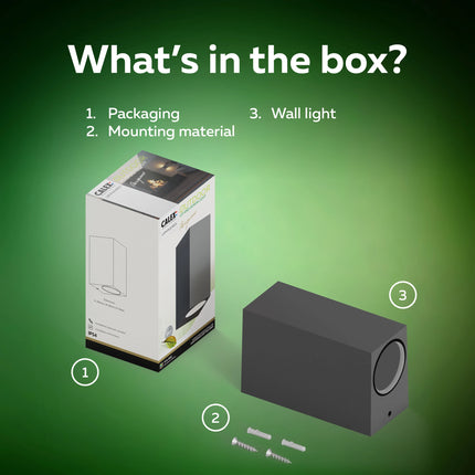 Calex Bergamo Wall Light - Up & Down - 2x GU10 - Anthracite