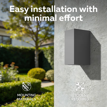 Calex Bergamo Wall Light - Up & Down - 2x GU10 - Anthracite