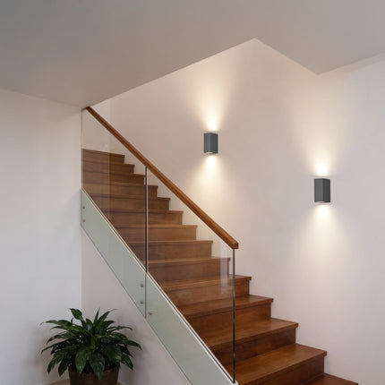 Calex Bergamo Wall Light - Up & Down - 2x GU10 - Anthracite