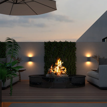 Calex Bergamo Wall Light - Up & Down - 2x GU10 - Anthracite