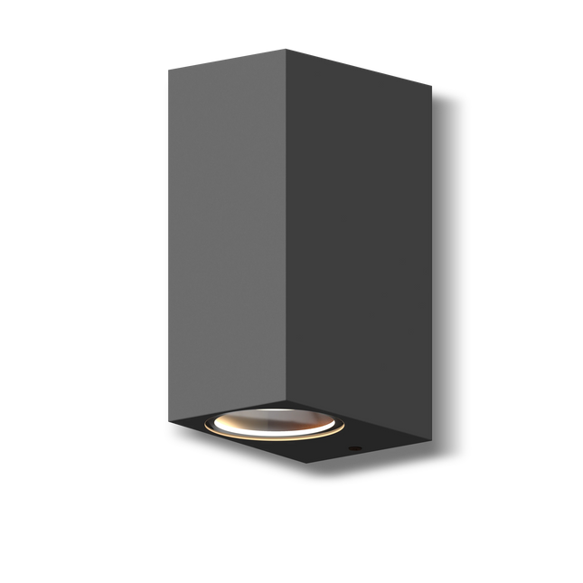 Calex Bergamo Wall Light - Up & Down - 2x GU10 - Grey